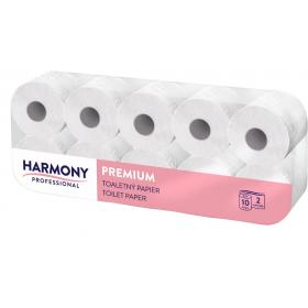 Toaletní papír Harmony Professional - 10 rolí / dvouvrstvý / 100% celulóza