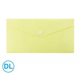 LUMA spisové desky s drukem DL / pastel žlutá
