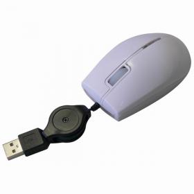 All New Myš M-92, 800DPI, optická, 3tl., drátová USB, bílá, mini