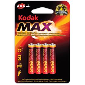 Baterie Kodak alkalické  -  baterie mikrotužková AAA 1,5 V / 4 ks