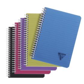 Blok kroužkový Clairefontaine Linicolor intesive A5 - linka / 90 listů / mix barev