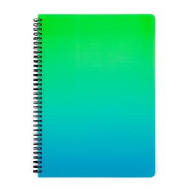 Blok kroužkový OMBRE - A4 / linka / zelená