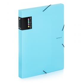 Box na spisy A4 s gumou PASTELINY - modrá