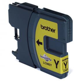 Brother originální ink LC-980Y, yellow, 260ml, Brother DCP-145C, 165C