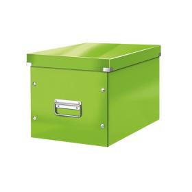 Čtvercová krabice Leitz Click&Store - velikost L (A4) / zelená