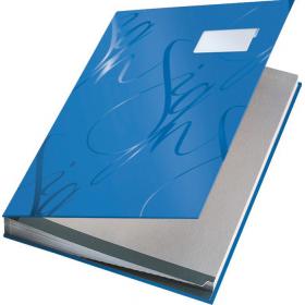 Designová podpisová kniha Leitz -  modrá