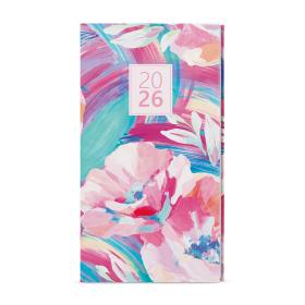 Diář LAMINO - týdenní kapesní / máky