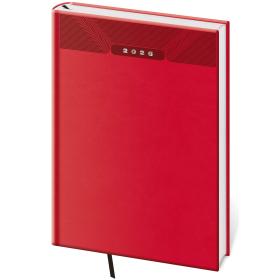 Diář PRINT CLASSIC - A5 / denní / červená