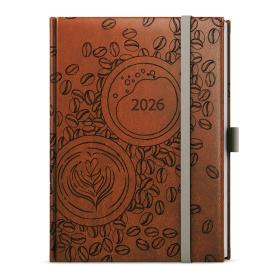 Diář VIVELA EXTRA B6 - týdenní / Káva