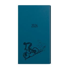 Diář VIVELLA s ražbou - týdenní kapesní / petrolejová / kolo