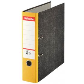 Pořadač A4 pákový papírový s barevným hřbetem  -  hřbet 7,5 cm / žlutá