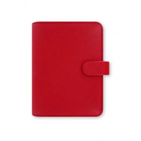 Diář Filofax Saffiano -  kapesní / 81 x 120 mm / červená