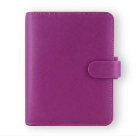 Diář Filofax Saffiano -  kapesní / 81 x 120 mm / malinová