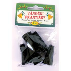 František vánoční - černý 5 ks