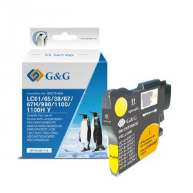 G&G kompatibilní ink s LC-980Y, yellow, 260str., NP-B-0061Y/1100Y/980Y,  pro Brother DCP-145C, 165C