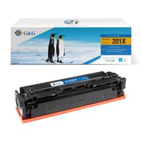 G&G kompatibilní toner s CF401X, cyan, 2300str., NT-PH201XC, HP 201X, pro HP Color LaserJet MFP 277, Pro M252, N