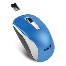 Genius Myš NX-7010, 1200DPI, 2.4 [GHz], optická, 3tl., bezdrátová, modrá, univerzální