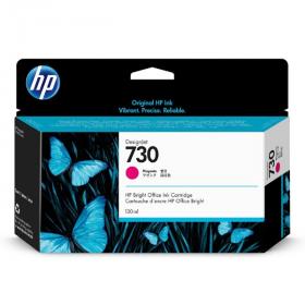 HP originální ink P2V63A, HP 730, magenta, 130ml, HP HP DESIGNJET T1600 SERIES,1700 SERIES,2600 SERIES