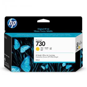 HP originální ink P2V64A, HP 730, yellow, 130ml, HP HP DESIGNJET T1600 SERIES,1700 SERIES,2600 SERIES