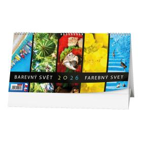 Kalendář stolní čtrnáctidenní Barevný svět / BSDH