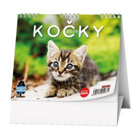 Kalendář stolní MINI Kočky / BSL9