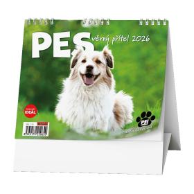 Kalendář stolní MINI Pes, věrný přítel / BSL7