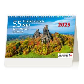 Kalendář stolní obrázkový 55 turistických nej… / S24