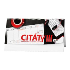 Kalendář stolní pracovní Citáty III. / BSB3