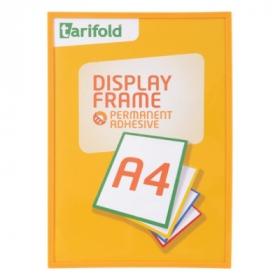 Kapsy samolepicí Tarifold Display Frame -  A4 / červená