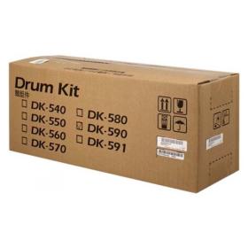 Kyocera originální válec DK-590K, black, 302KV93017, 302KV93018, 302KV93010, 302KV93014, 200000str., Kyocera FS-C2026MFP, FS-C2126M