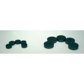 Magnety černé Durox  -  průměr 16 mm