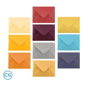 Metalické obálky C6 - barevný mix