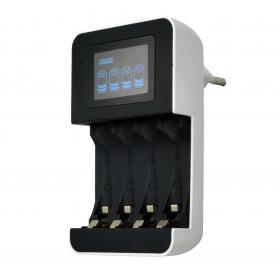 Nabíječka baterií s LCD dispelejm - 230 V / 450 mA / AA/AAA