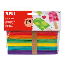 Nanuková dřívka APLI mix barev / 40 ks