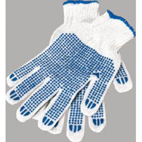 Ochranné rukavice bavlněné -  s gumovými terčíky