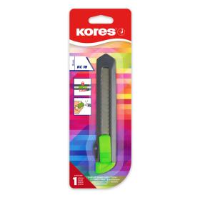 Odlamovací nůž Kores - velký 18 mm / barevný neonový mix