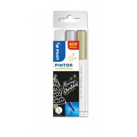 Pilot Pintor 4077 EF popisovače Celebration akryl sada 3ks