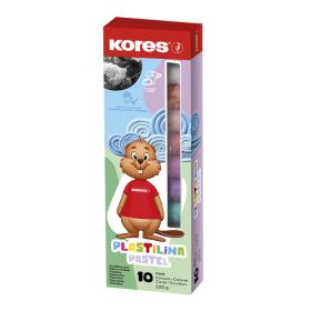 Plastelína Kores - 10 pastelových barev / 200 g
