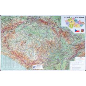 Pracovní podložky dekorované  -  jednostranná / mapa Česká republika