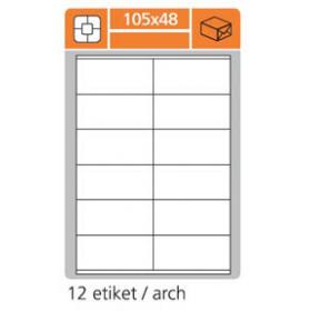 Print etikety A4 PLUS pro laserový a inkoustový tisk - 105 x 48 mm (12 etiket / arch)