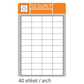 Print etikety A4 PLUS pro laserový a inkoustový tisk - 52,5 x 29,7 mm (40 etiket / arch)