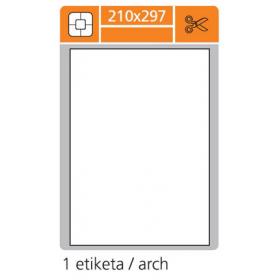 Print etikety A4 pro laserový a inkoustový tisk - 210 x 297 mm (1 etiketa / arch)