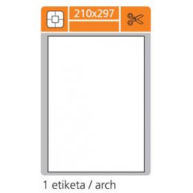 Print etikety A4 pro  laserový a inkoustový tisk  - 210 x 297 mm (1 etiketa / arch)