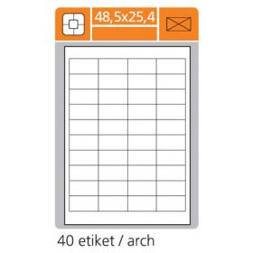 Print etikety A4 pro laserový a inkoustový tisk - 48,5 x 25,4 mm (40 etiket / arch)