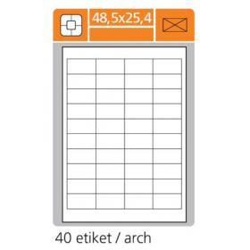 Print etikety A4 pro  laserový a inkoustový tisk - 48,5 x 25,4 mm (40 etiket / arch)