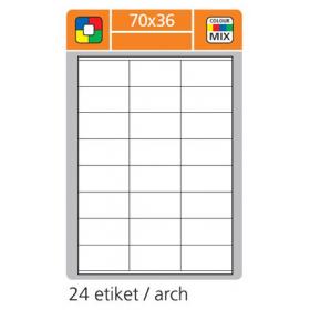 Print etikety A4 pro laserový a inkoustový tisk - 70 x 36 mm (24 etiket/ arch) žlutá