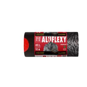 Pytle Alufix ALUFLEXY stahovací - 52x69cm / 45l / 30my / 10ks / stříbrnočerná