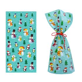 Sáčky vánoční - Sněhulák 20 x 40 cm