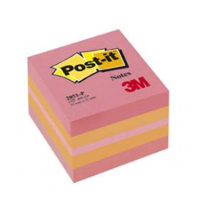 Samolepicí bločky Post-it minikostky - růžová / 400 lístků