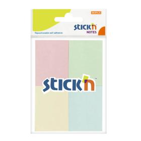 Samolepicí bločky Stick´n by Hopax - 38 x 51 mm / 4 x 50 lístků / pastelové barvy